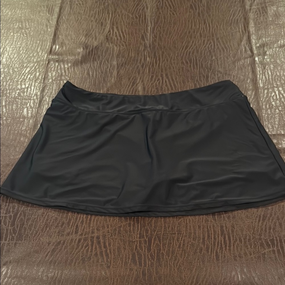 Black Swim Skort